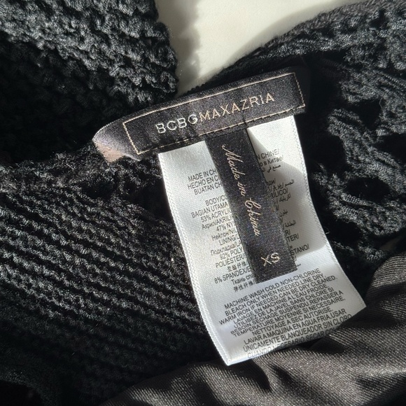 BCBGMaxAzria Black Maxi Crochet Dress - Picture 6 of 7